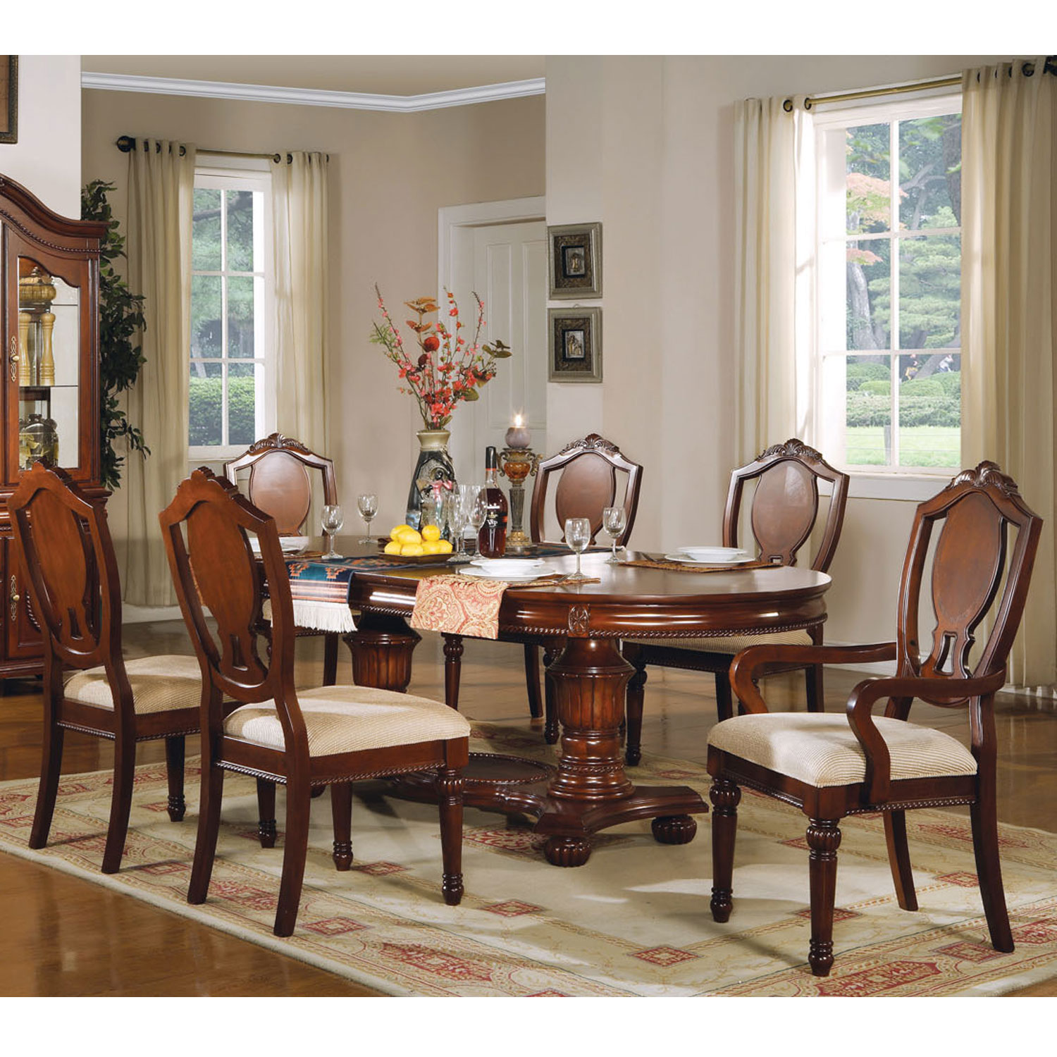 ダイニング7点セット(伸張式)　ITO-ACME118301183311834　輸入家具