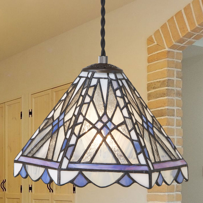 ステンドグラスペンダントランプ　　ミア/P　 【送料無料】