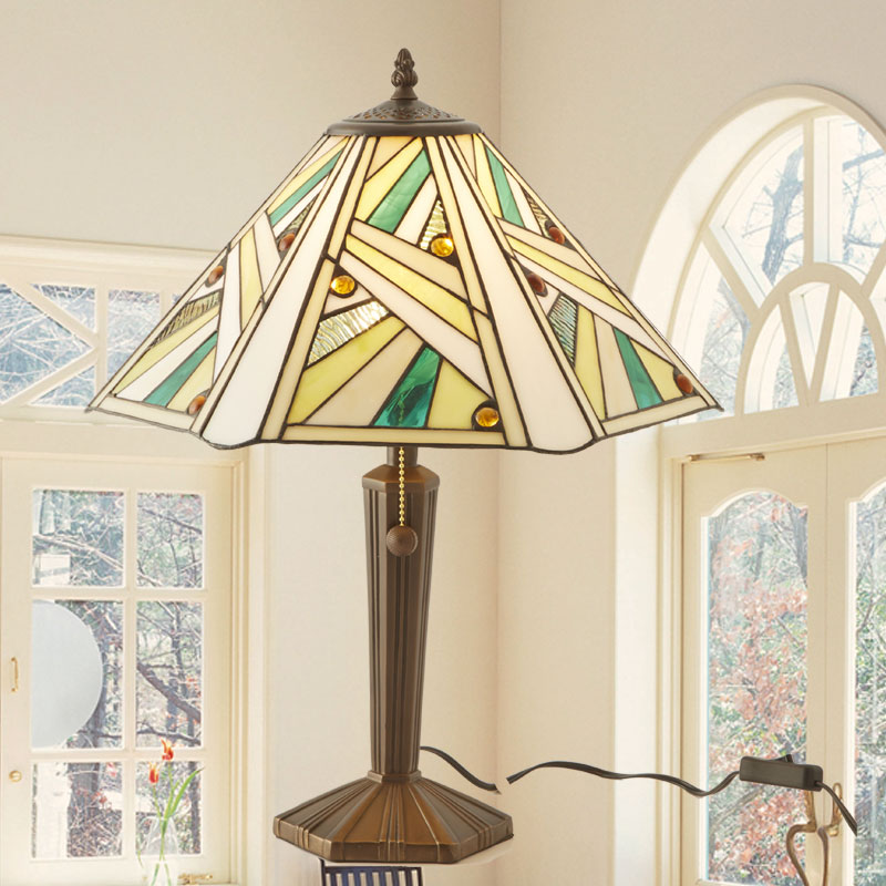 ステンドグラステーブルスタンド　クロエ 　【送料無料】