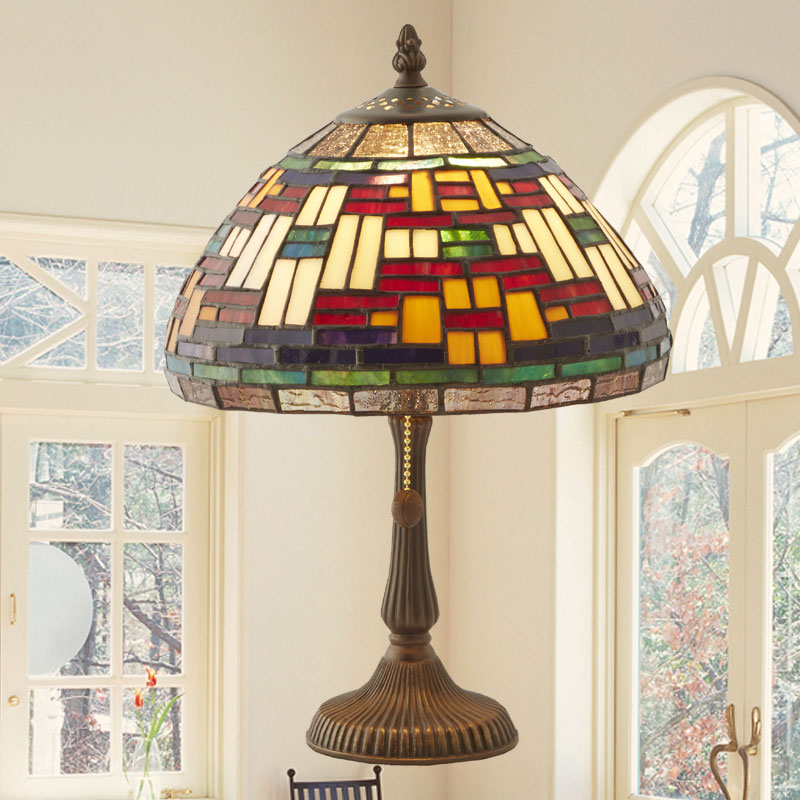 ステンドグラステーブルスタンド　エヴァ　【送料無料】