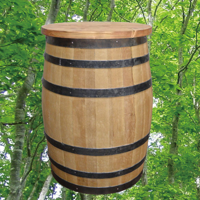 60cm丸バレルテーブル600　バレルクラフト　新樽風仕上げ　ウイスキー樽物語