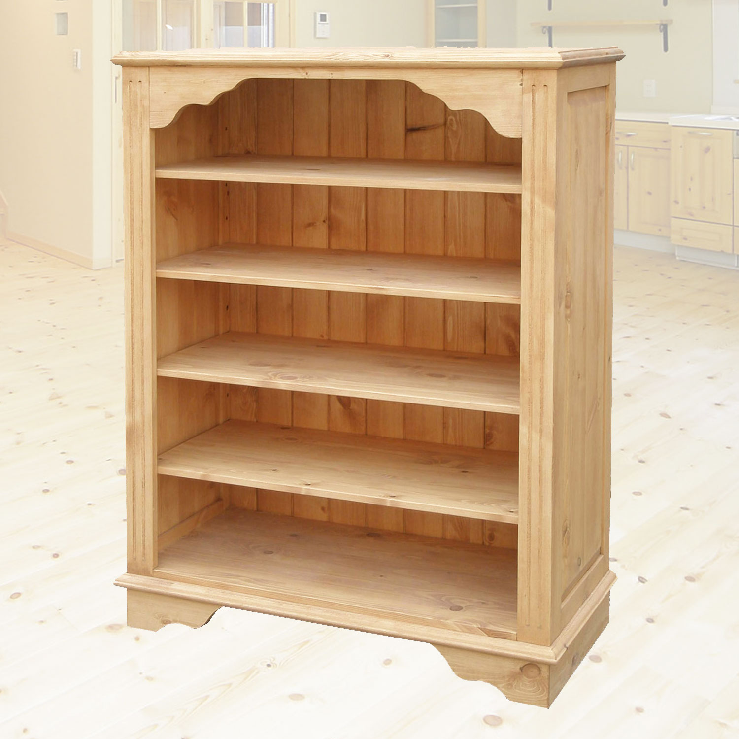 パインブックシャルフ(書棚)　 ナチュラルカントリーシリーズ