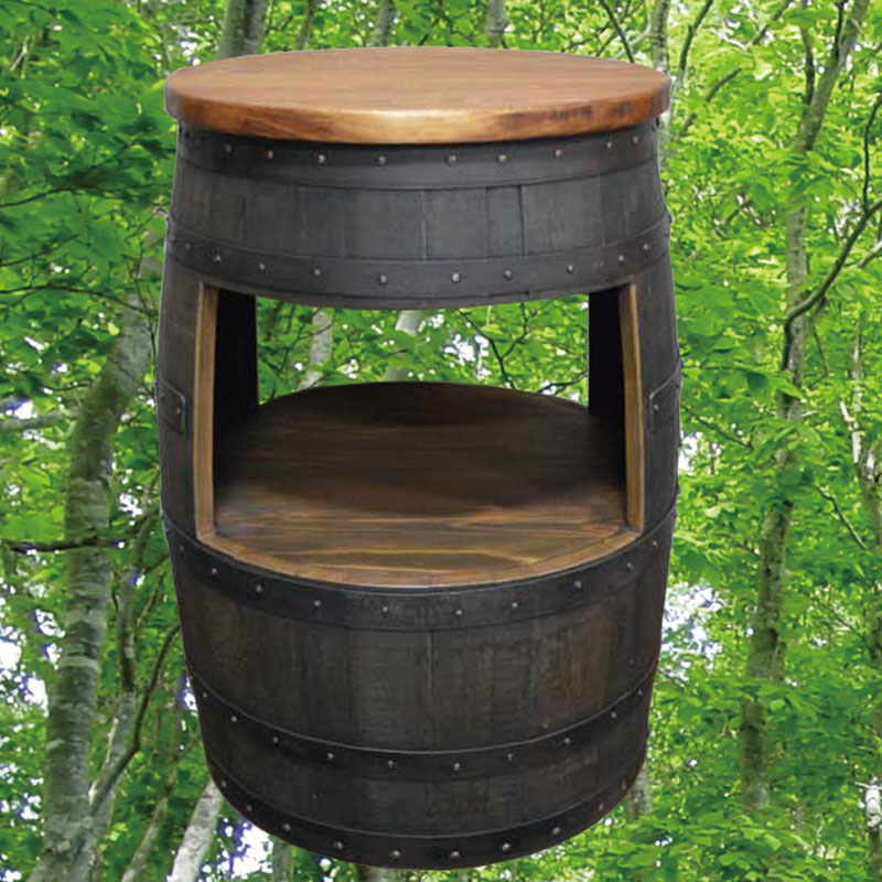 60cmφバレルラックテーブル　ウイスキー樽物語