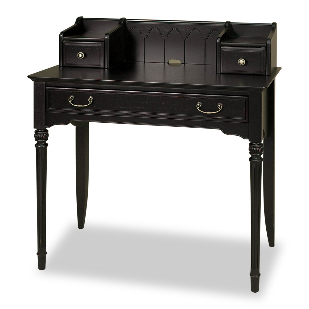 80cm幅のシャビーシックなおしゃれなデスク　ノワール　逆輸入家具