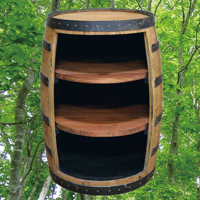 ウイスキー樽オープンラック一本タイプ　ウイスキー樽物語