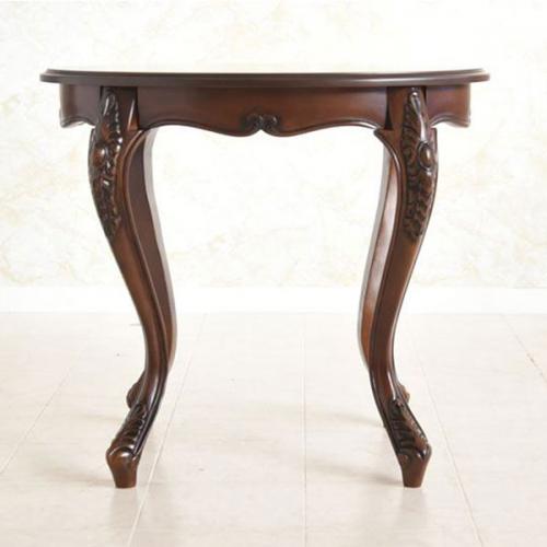 猫脚のエレガントなデザインの楕円型コーヒーテーブル　パレルモシリーズ　送料無料