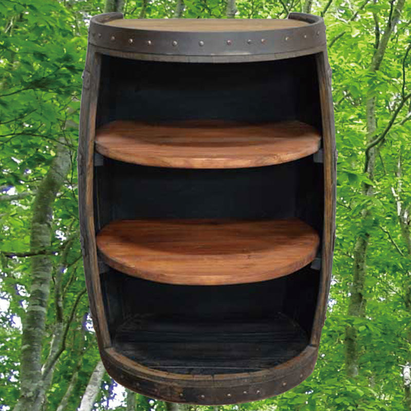 バレルクラフト壁付けオープンラック　ウイスキー樽物語