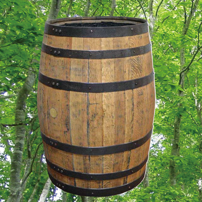 ウイスキー樽1本プランター　ナチュラル　ウイスキー樽物語　開梱設置サービスパック