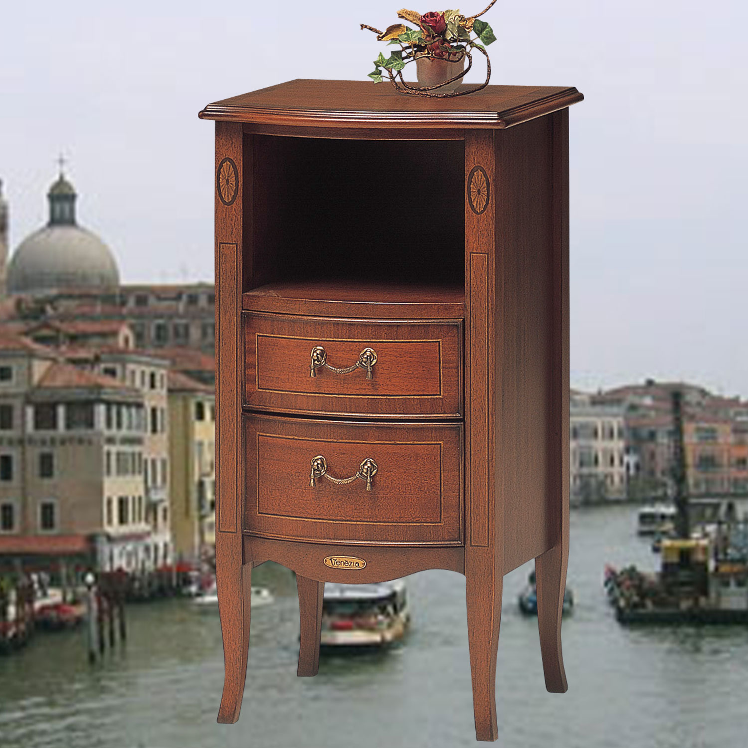 40cm幅猫脚テレフォンスタンドB　TOK-VE-TFB　ベネチア　逆輸入家具