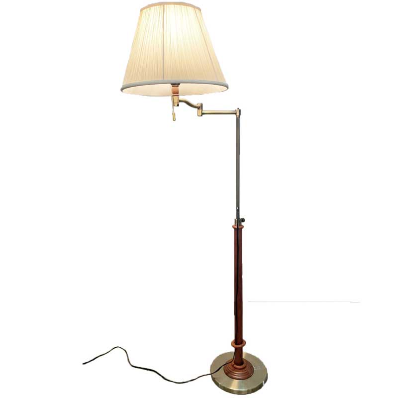 布製シェードのスイングアームフロアースタンドPB　【送料無料】