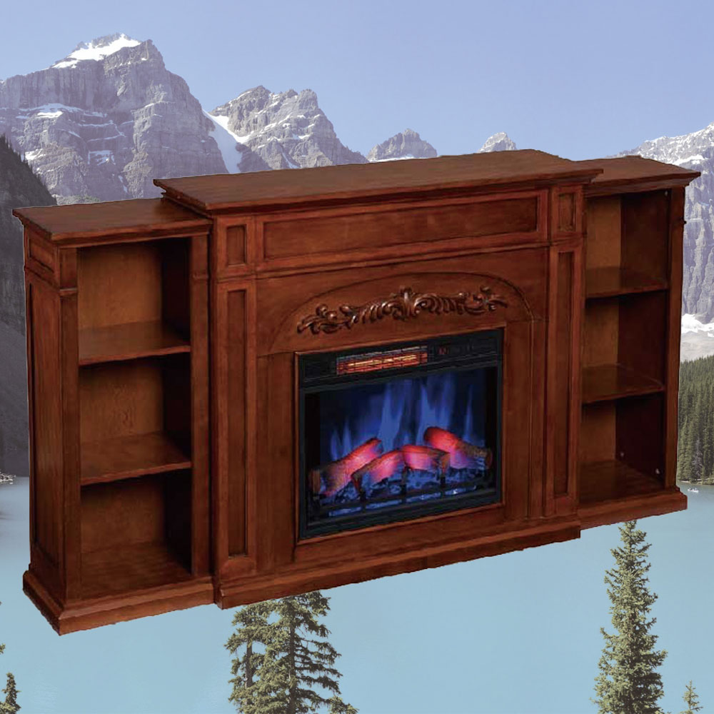 電気式暖炉3Dパワーヒート シャンティ　 オータムオーク/開梱組立設置サービスパック/ロイドグランデ
