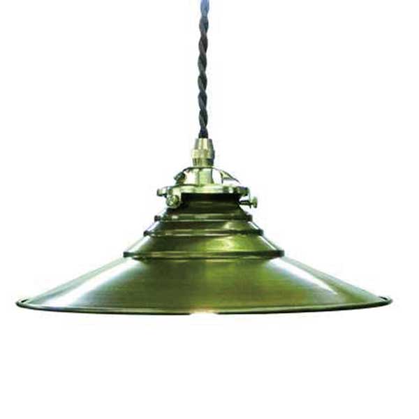 真鍮製のシェードを使用したペンダント照明　SAN-FC-109-SET