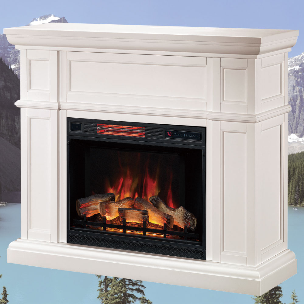 電気暖炉 アルテシアン ホワイト　3Dパワーヒート1000W　送料無料