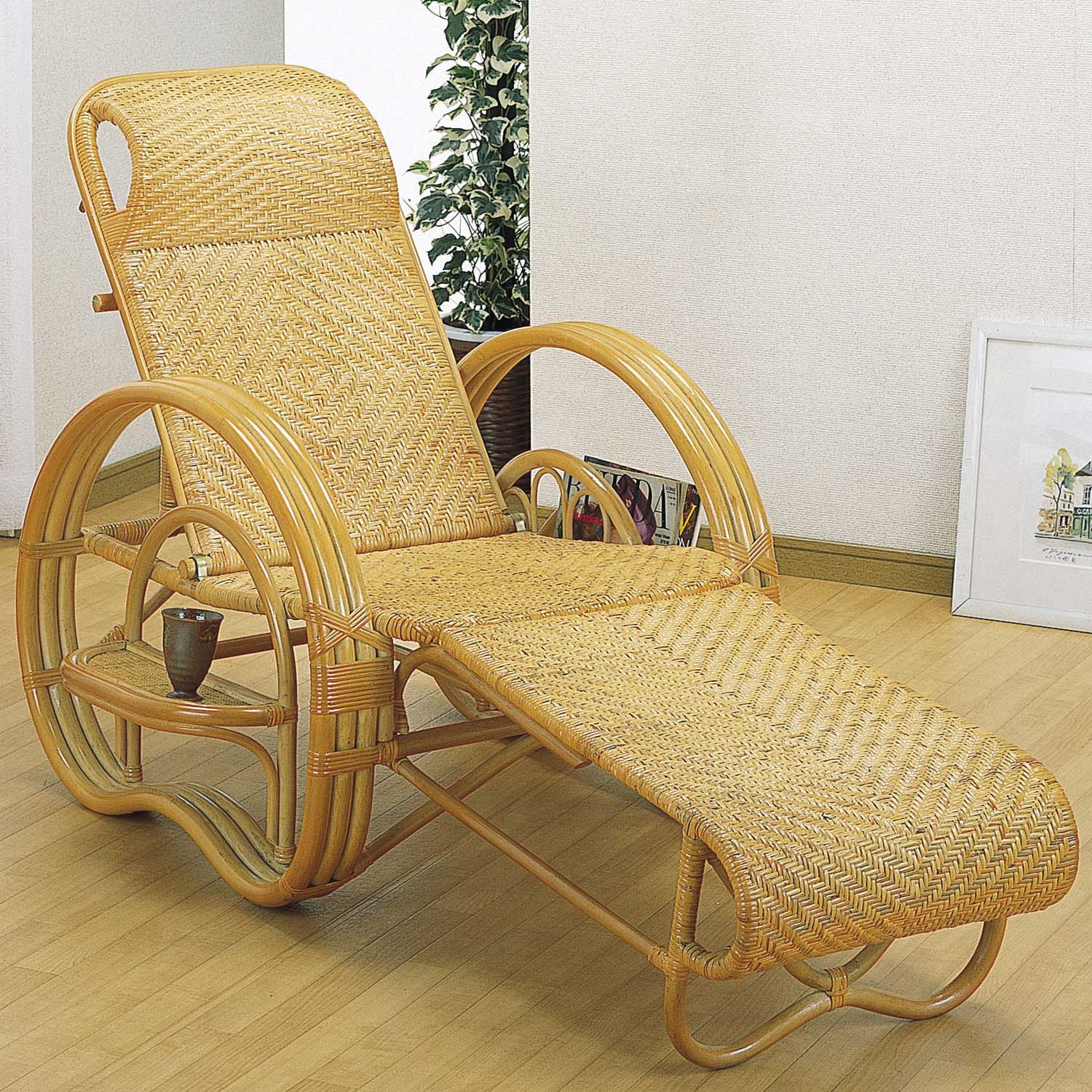 三つ折寝イス　IMEDS-A200　ラタン・籐家具