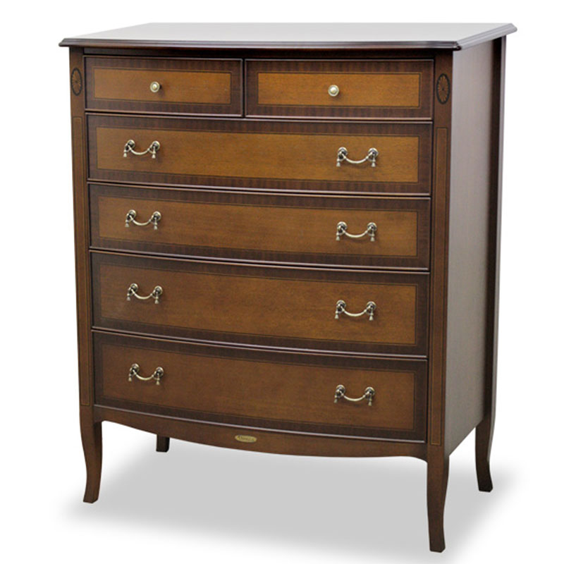 90cm幅猫脚ハイチェスト90　ベネチア　逆輸入家具 【送料無料】