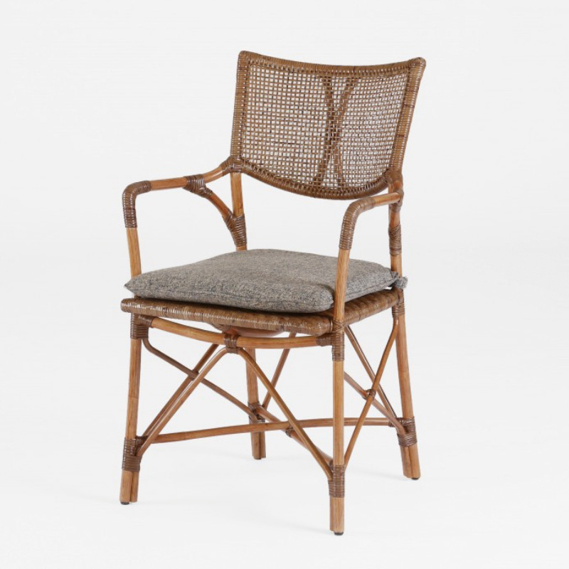 ラタンアームダイニングチェア・エルフ