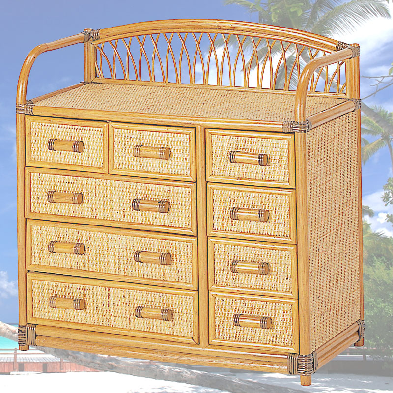 籐チェスト9杯タイプ　IMEDS-W993　ラタン・籐家具