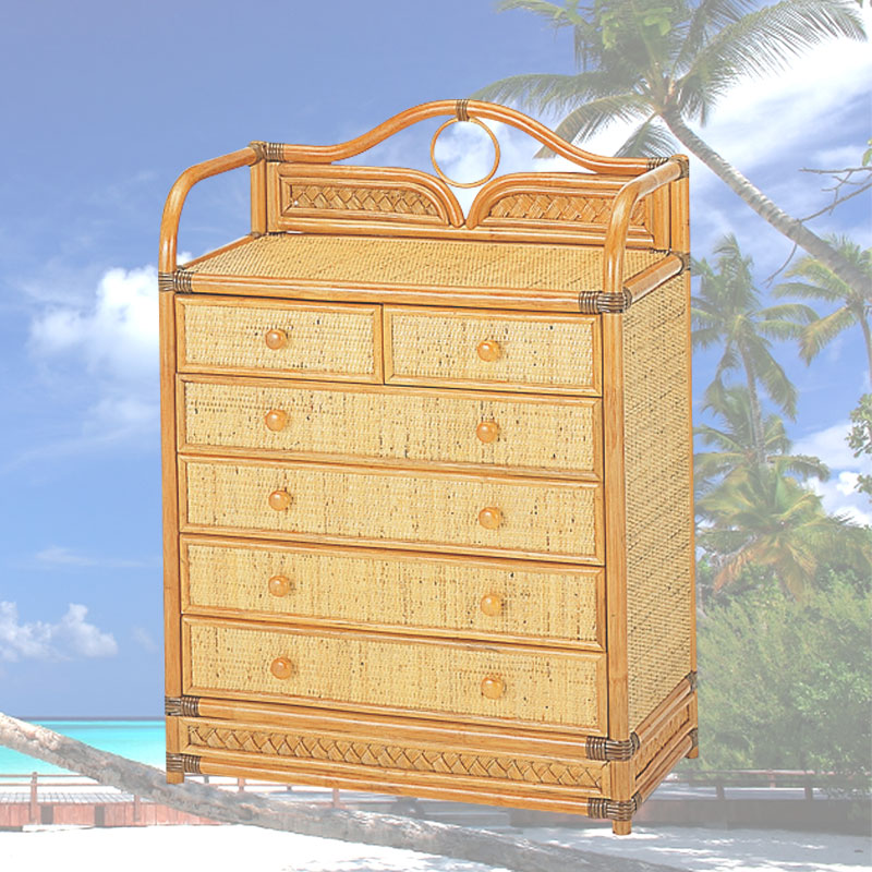 チェスト6杯タイプ　IMEDS-W754　ラタン・籐家具