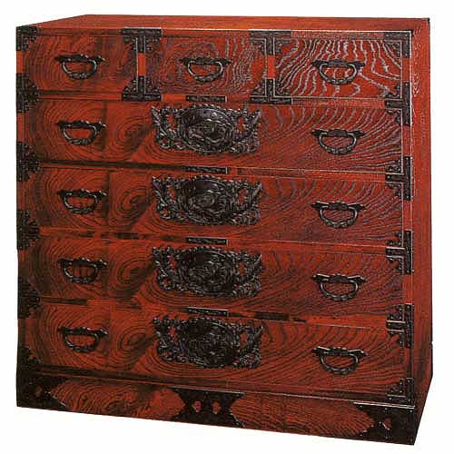 KYK-KC20　三・五尺七ッ抽箪笥　仙台民芸箪笥