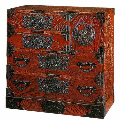 KYK-KC27　片開帳箪笥　仙台民芸箪笥