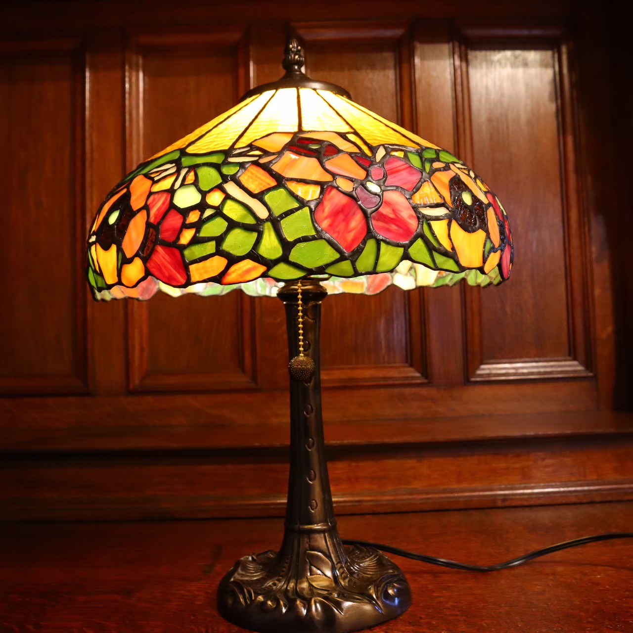 ステンドグラステーブルスタンド　　ITO-689340　 【送料無料】