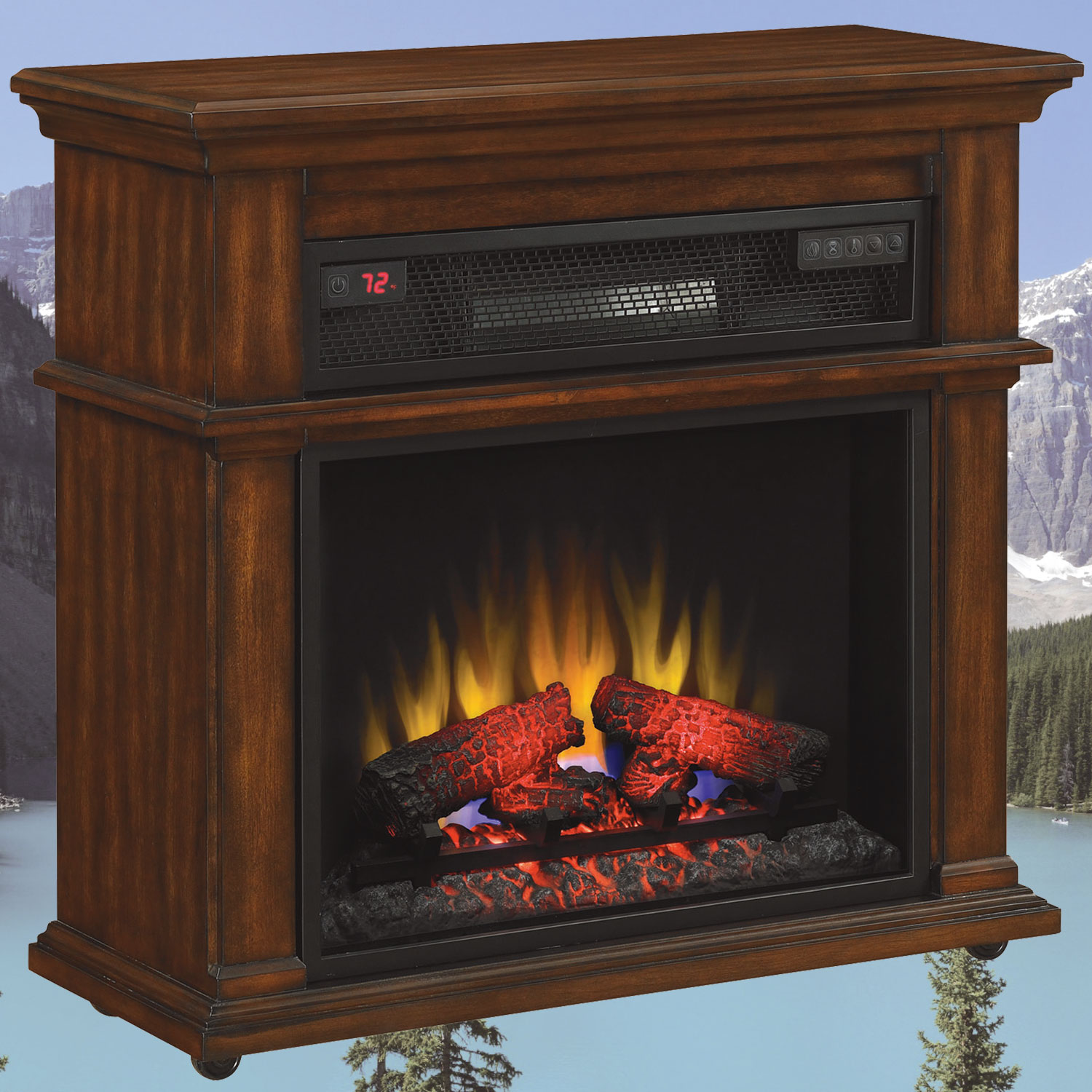 パワーヒート暖炉　ベニントン1000W　メリディアンチェリー