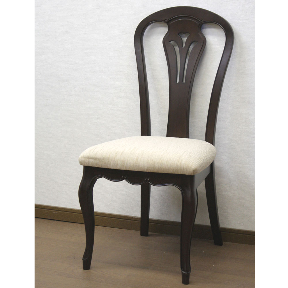 猫脚ダイニングチェアB　フルールDM　逆輸入家具