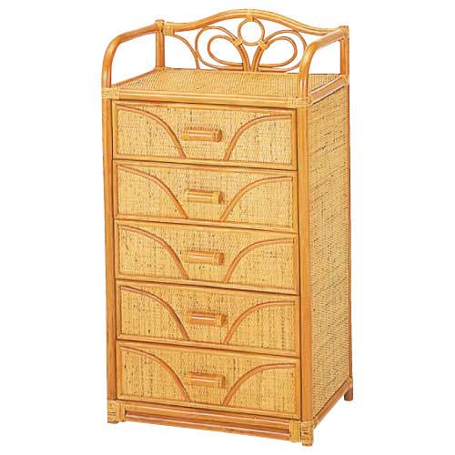 チェスト5杯タイプ　IMEDS-W701　ラタン・籐家具