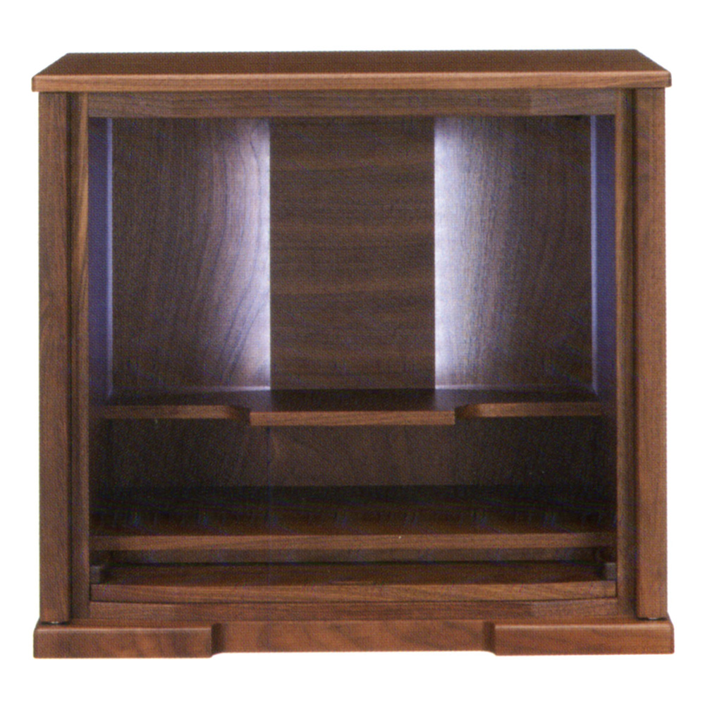 ウォールナット材仕様の品のある国産インテリア上仏壇-アルビナDX(家具調仏壇)ウォールナット