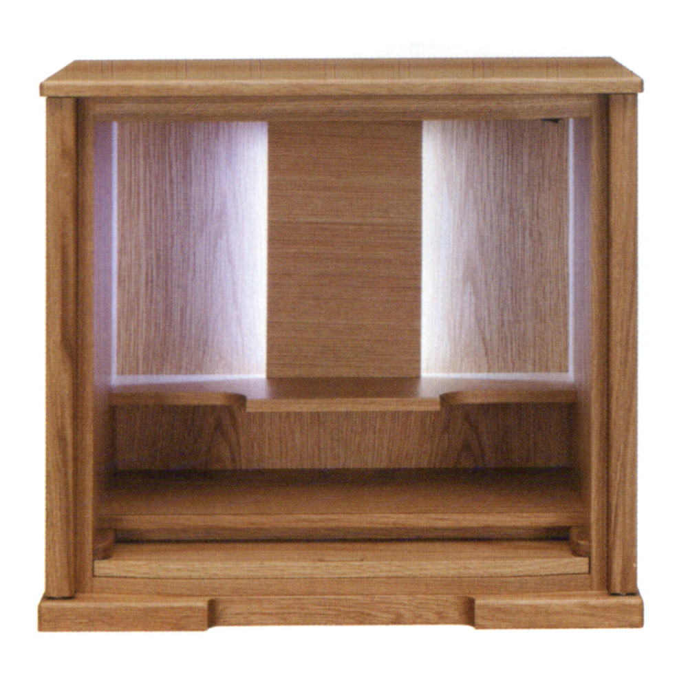 オーク材仕様の品のある国産インテリア上仏壇-アルビナDX(家具調仏壇)オーク