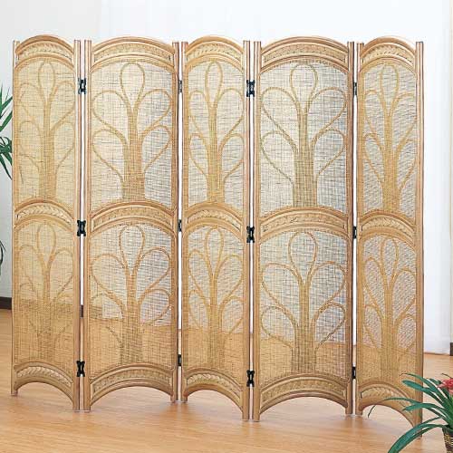 スクリ-ン5連　IMEDS-B555　ラタン・籐家具