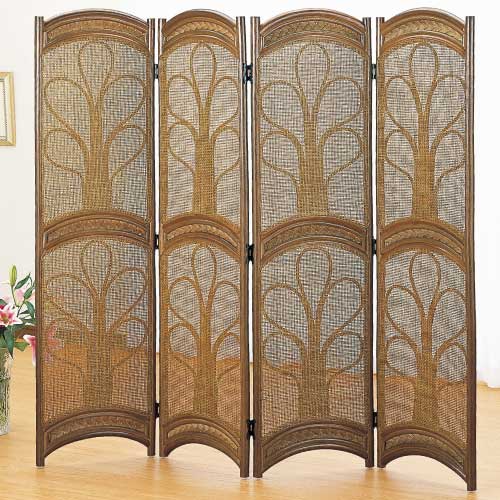 スクリ-ン4連　IMEDS-B564B　ラタン・籐家具