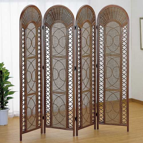 スクリ-ン4連　IMEDS-B604B　ラタン・籐家具