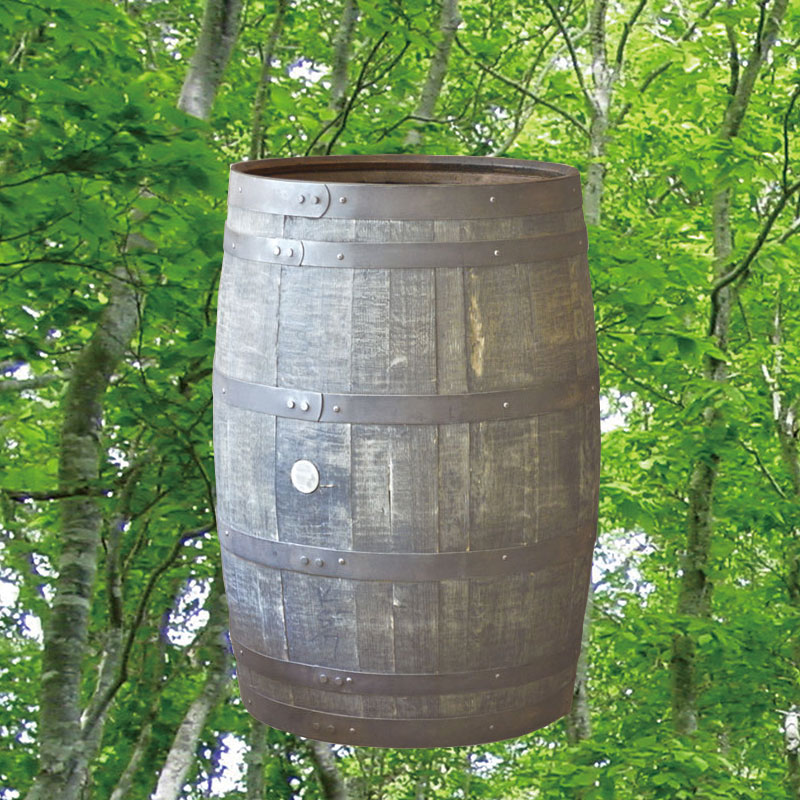 ウイスキー樽1本プランター クリア色　ガーデニング用品　ウイスキー樽物語 開梱設置サービスパック