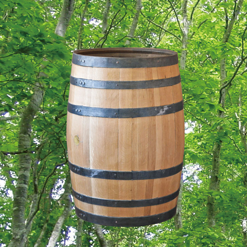 ウイスキー樽1本プランター　新樽風　ガーデニング用品 開梱設置サービスパック