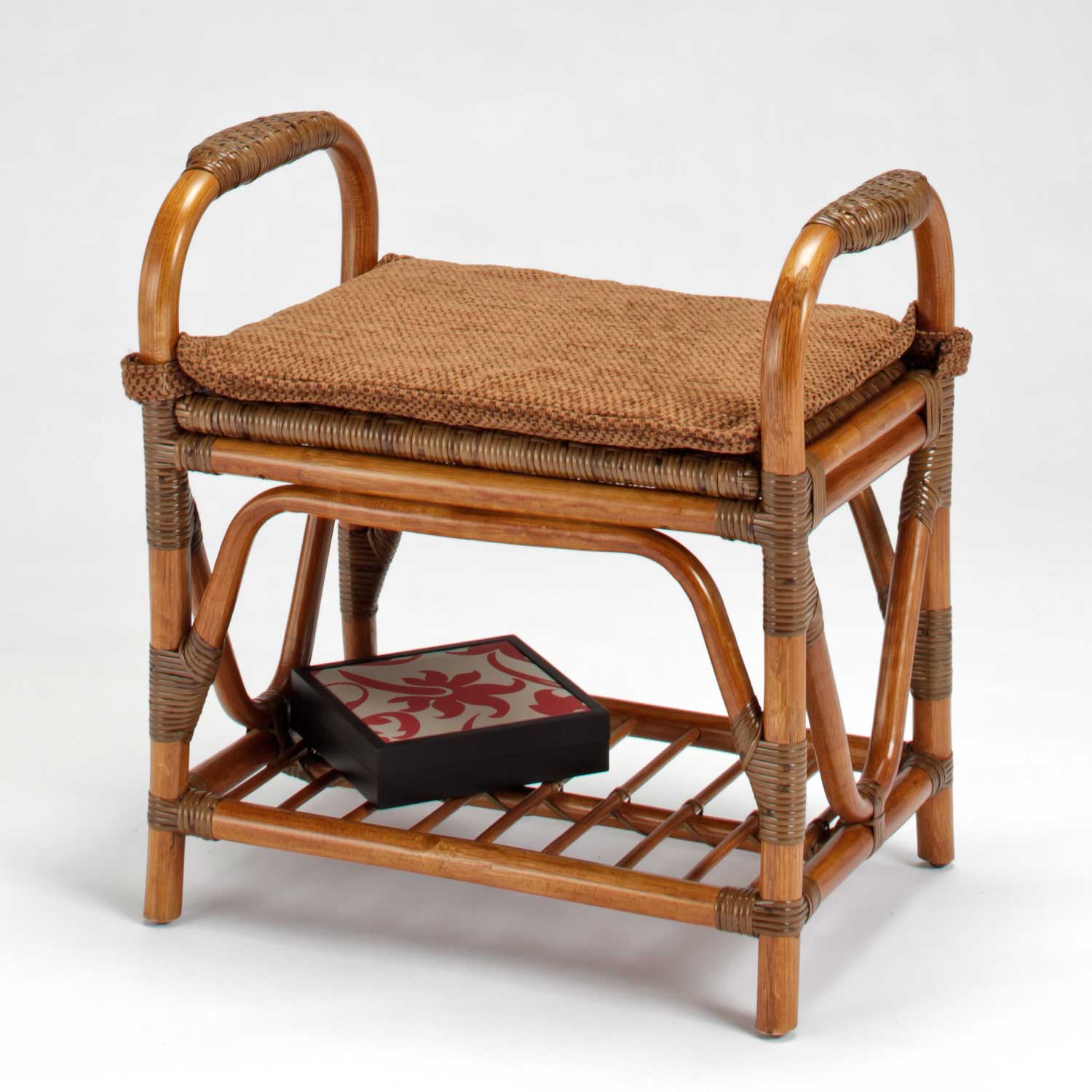 籐スツール　KAZA-02-0462-85　ラタン・籐家具