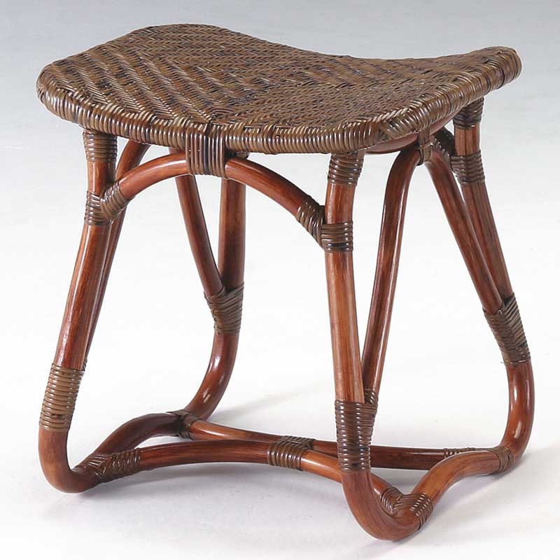 籐スツール　KAZA-02-0406-00　ラタン・籐家具