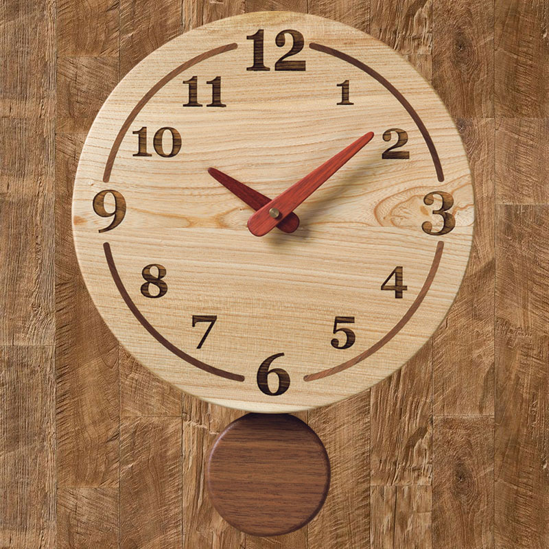 丸型26振り子時計　セン　 【送料無料】