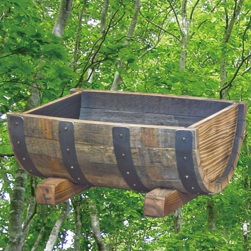 ウイスキー樽1/2横型スモールプランター　ロー　 ウイスキー樽物語