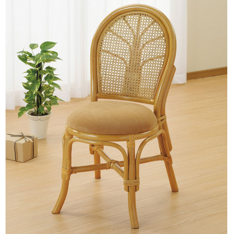 籐ダイニングチェア　#95　食堂椅子　ラタン・籐家具