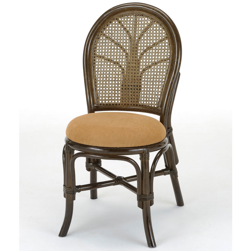 高級仕様の籐ダイニングチェア(アーム付き)　#10　ラタン・籐家具