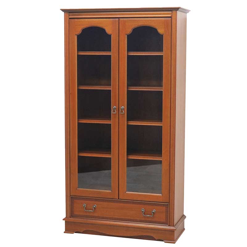 クィーンアンスタイルの80cm幅のクラシカルなキャビネット　ブライトンDX　逆輸入家具