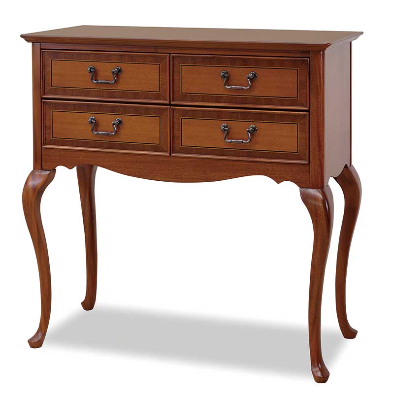 英国の格調高いクィーンアンスタイルのコンソール　逆輸入家具