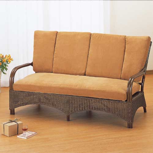 ソファー(二人掛け)　IMEDS-Y122B　ラタン・籐家具