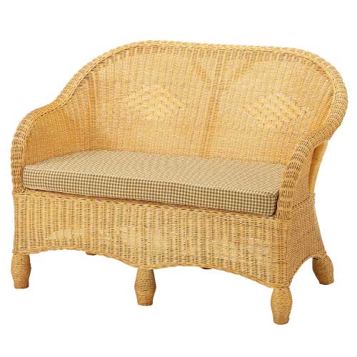 ソファー(二人掛け)　IMEDS-Y128　ラタン・籐家具