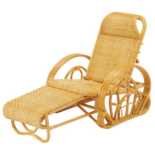 三つ折寝イス　IMEDS-A100　ラタン・籐家具