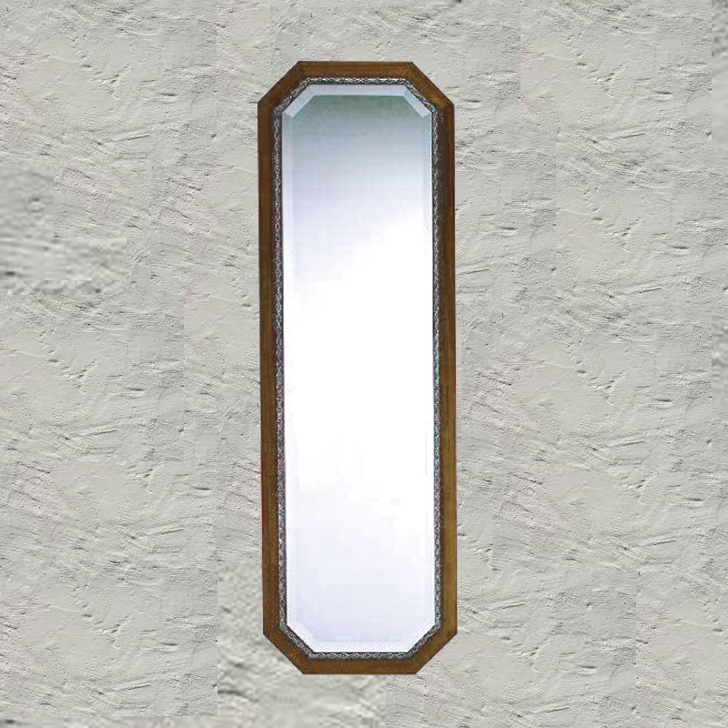 イタリア製大型8角形ミラー　クラシック　W38×H118cm　【送料無料】