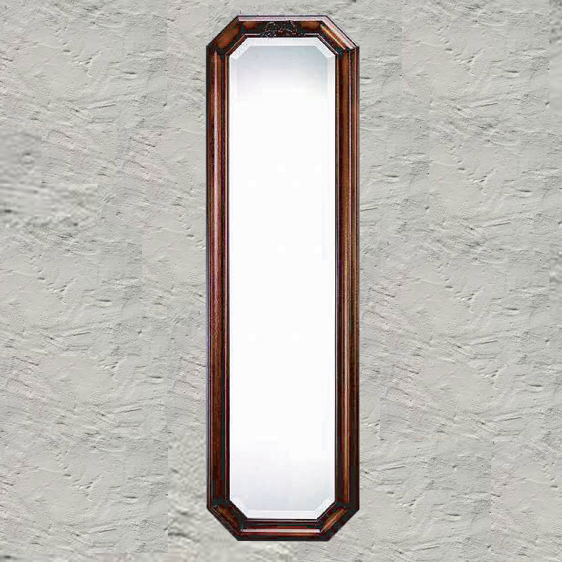 イタリア製壁掛け縦長ミラー　クラシック・リボン　W41.5×H141.5cm　【送料無料】