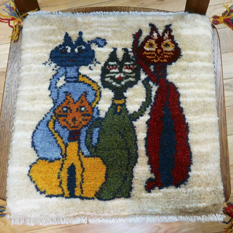 ペルシャギャッベ　AB-T5563　座布団サイズ