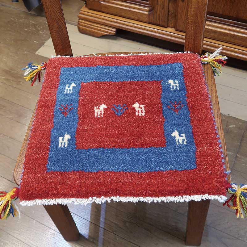 ペルシャ絨毯ギャッベ　AB-AJ15724　座布団サイズ